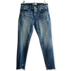 Moussy Vintage Li Howa Skinny Jeans Raw Hem Light Distressing 27